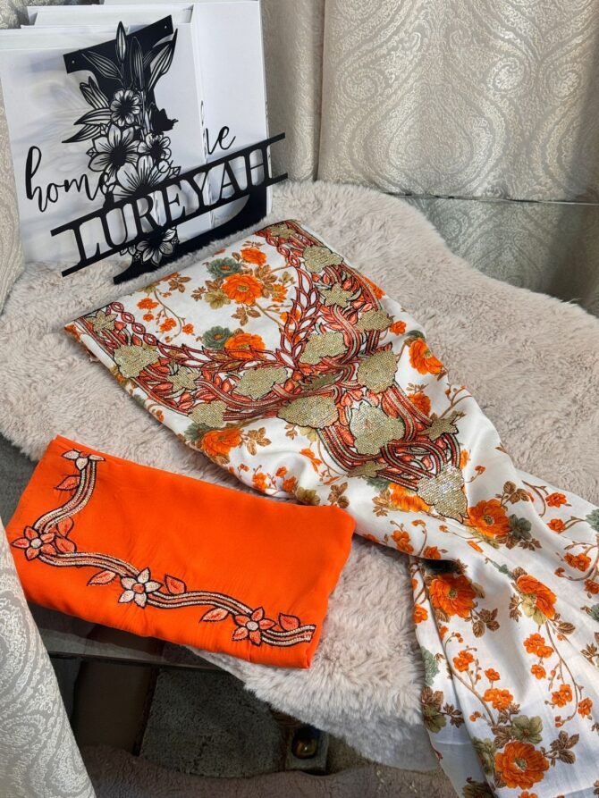 Orange Mukhawar with Sheila